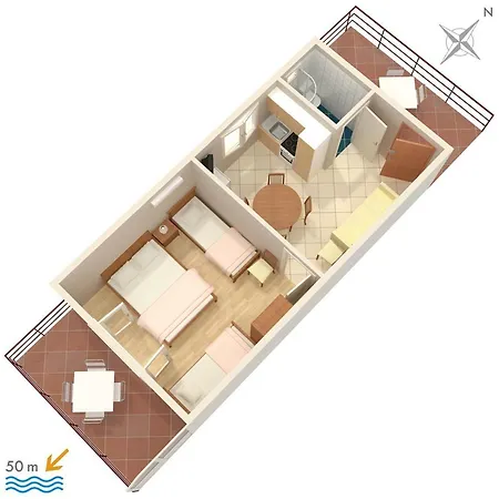 Appartement Seaside With A Swimming Pool Viganj, Peljesac - 260